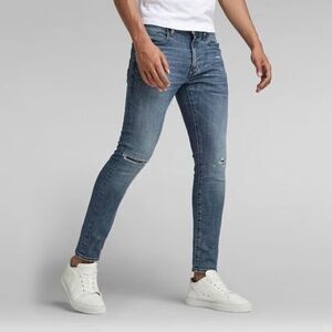 G-Star Raw Revend FWD Skinny‎ Jeans Light/medium Wash light Distressing 31x34